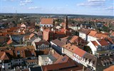 Velikonoce v Lužici, křižácké jízdy a zahrady 2017 - Německo - Lužice - Kamenz, pohled na centrum města