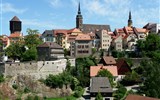 Velikonoce v Lužici, křižácké jízdy a zahrady 2017 - Německo - Lužice - Budyšín, pohled na město