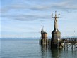 Německo - Bodamské jezero - socha Imperie u vjezdu do přístavu v Kostnici