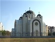 Srbsko - pravoslavný kostel na okraji Bělehradu