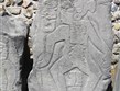 Mexiko - Monte Albán, Galerie Tanečníků, patrné negroidní rysy, olmécký vliv
