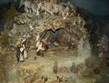 Rakousko - Steyr - Christkindl, betlém F.Pöttmessera, Svatá rodina a klanění pastýřů