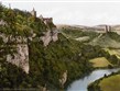 Německo - zříceniny hradů Rudelsburg a Saaleck