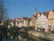 Německo - Tuebingen - městem protéká řeka Neckar
