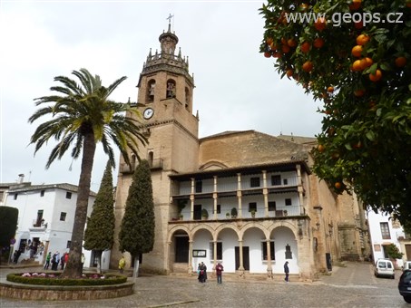 Španělsko - Andalusie - Ronda, Santa Maria la Mayor, přestavěná mešita, gotický (po 1580), přest.renes. a barokně