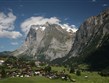 Švýcarsko - Grindelwald a nad ním  Wetterhorn (3.692 m)