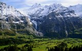Grindelwald - Švýcarsko - Grindelwald z nadhledu