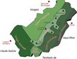 Francie - Alsasko - Parc naturel régional des Ballons des Vosges - mapa.