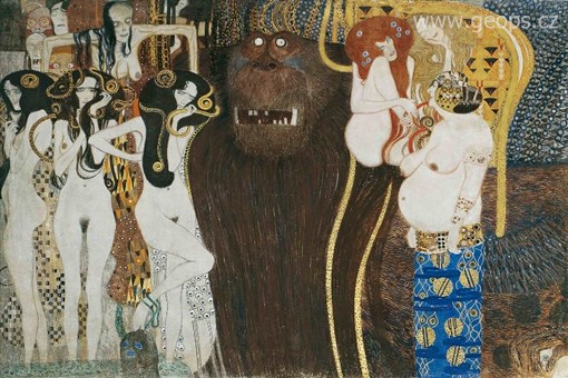 Rakousko - Vídeň - G.Klimt - Beethoven Frieze