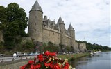 Významná místa Bretaně - francie - Bretaň - Josselin, hrad goticko-renesanční