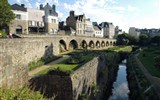 Významná místa Bretaně - Francie - Bretaň - Vannes, pokračování hradebního příkopu směrem k moř