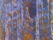 Francie - Rouen - Claude Monet, západní portál katedrály v ranním slunci, 1893