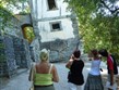 Itálie - Lazio - Bomarzo - Sacro Bosco - podivný nakloněný dům, symbol smyslů, které nás často klamou