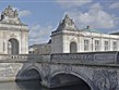 Dánsko - Kodaň - Christiansborg - most a rokokové pavilony z roku 1744