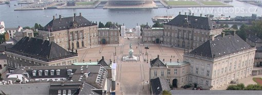 Dánsko - Kodaň - Amaliensborg zimní sídlo královské rodiny