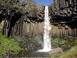 Island - NP Skaftafell - vodopád Svartifoss
