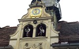 Barevné wellness ve Štýrsku s Hundertwasserem - Rakousko - Štýrsko - Graz, Glockenspiel, vždy v 11, 15 a 18 tančí štýrský hospodář a hospodyně