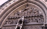 Languedoc a Roussillon, kraj katarských hradů a vína - Francie - Languedoc - Montpellier, St.Pierre, gotický portál věnovaný P.Marii, soch.A.Baussau