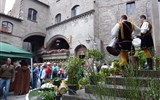 Viterbo - Itálie - Lazio - Viterbo, květinové slavnosti ve čtvrti San Pellegrino