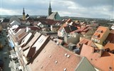 Budyšín - Německo - Lužice - Budyšín, pohled z Bohata wěža, uprostřed dóm S.Petri