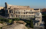Koloseum - Řím - Koloseum a Konstantinův oblouk