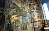 Parma - Itálie - Emilia 511 - Dóm, rodinná kaple, fresky dílna B.de Grossi, 1423-6, život sv.Ondřeje, Kryštofa a Kateřiny