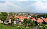 Blankenburg - Německo - Harz - Blankenburg, pohled zhora na městečko