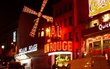 Májová Paříž - Francie - Paříž - symbolem nočního života Paříže je Moulin Rouge