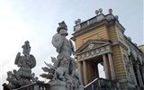 Advent na zámku Schönbrunn a v soutěsce - Rakousko - Schönbrunn - Gloriette, původní návrh Fischer z Erlachu