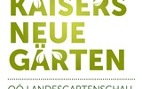 Bad Ischl, Císařovy nové zahrady s květinovým korzem a Linec - Rakousko - Bad Ischl - zahrady - logo výstavy Císařovy nové zahrady