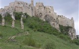 Krásy východního Slovenska - Slovensko - Spišský hrad, vystavěn v 12.-13.století, rozšířen v 15. stol., jeden z největších ve střední Evropě