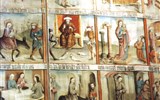 Velké postní plátno - Německo - Žitava - Velké postní plátno, neznámý mistr 1472, o Velikonocích  zahalilo oltář v kostele sv.Jana, v polovině 17.století zmizelo, pak ještě několikrát