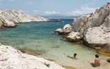 Přírodní parky a památky Provence 2017 - Francie - Provence - Île de Pomègues, pláž právě jen pro dva