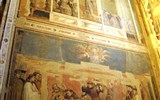 Santa Croce - Itálie - Florencie - kaple Peruzziú, Giotto, Smrt sv.Františka, 1317
