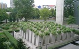 Židovské muzeum v Berlíně - Německo - Berlín - Zahrada exilu, pohled z výšky