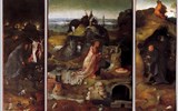 Výstavy Hieronymus Bosch a malířství na dvoře Medicejských - Holandsko -Výstava H.Bosch - Géniova vidění- Oltářní obraz s poustevníky, Benátky, 1487-93