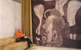 Umělecká Vídeň, advent a výstavy Monet a Brueghel 2018 - Rakousko - Vídeň - G.Klimt v MUMOKU, Právní věda - 3 ženy představují Pravdu, Spravedlnost a Právo, smrtící chobotnice vykoná rozsudek