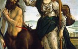 Výstavy Hieronymus Bosch a malířství na dvoře Medicejských - Německo - Frankfurt - S.Botticelli - Minerva a satyr, 1480-2