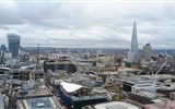 Londýn a královský Windsor letecky 2019 - Velká Británie - Anglie - Londýn z věže katedrály sv.Petra a Pavla, a nutno přiznat - je to placka,  foto A.Frčková