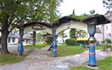 Bärnbach - Rakousko - Štýrsko - Ozeanientor (Brána Oceánie), symboly Maorů a Polynézanů