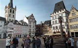 Zážitkový víkend, za vínem na Moselu a Rýn - Německo - Porýní - Trier (Trevír), Hauptmarkt, Marktkreuz postavil biskup Heinrich I. už.v r.980, symbol tržního práva