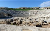 Syrakusy - Itálie - Sicílie - Syrakusy, římský amfiteátr, město založeno 734 př.n.l. osadníky z Korintu (foto J.Bartošová)
