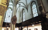 Velké postní plátno - Německo - Žitava - Kreuzkirche, pozdně renesanční interiér ukrývá mimo jiné i Velké postní plátno