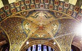 Cáchy - Německo -  Cáchy, Pfalzkapelle, stavba silně ovlivněna bazilikou San Vitale v Ravenně
