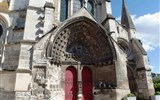Beauvais - Francie - Pikardie - Beauvais, Saint Etienne, průčelí 1100-30 v románském slohu