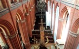 Hamburk, Lübeck, architektura a ostrov Rujána - Německo -  Wismar, Nikolaikirche, chór a loď nejsou od sebe odděleny
