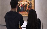 Pinacoteca di Brera - Itálie - Milán - Pinacoteca di Brera a zaujatí návštěvníci