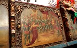 Taormina - Itálie - Sicílie - Taormina, obřadní vůz, malby v historickém stylu G.Mascali
