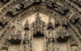 Vienne - Francie -  Vienne, Saint Maurice, detail tympanonu centrálního portálu, výjevy z Bible