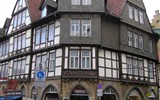 Goslar - Německo - Harz - Goslar, po městě jsou desítky nádherných hrázděných domů